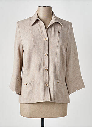 Veste casual coupe droite marron GUY DUBOUIS femme