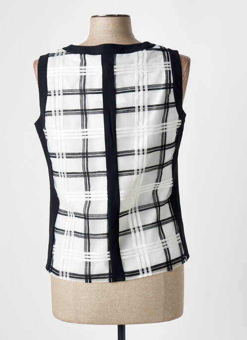 Top coupe cintrée sans manche blanc MERI & ESCA femme