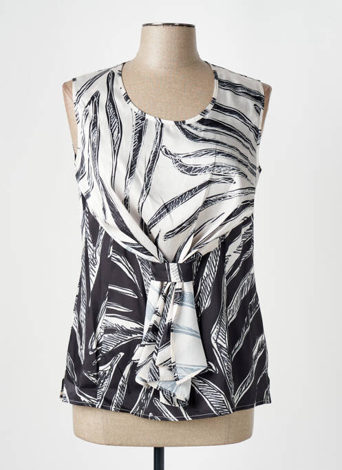 Top coupe cintrée sans manche noir MERI & ESCA femme