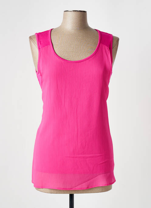 Top coupe cintrée sans manche rose MERI & ESCA femme
