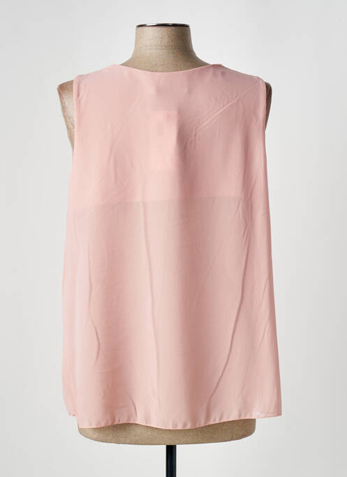 Top stretch sans manche rose COULEURS DU TEMPS femme