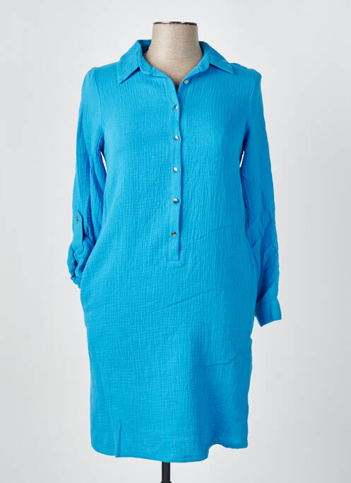 Robe courte bleu GUY DUBOUIS pour femme