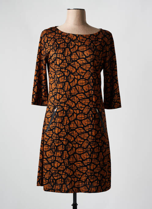 Robe mi-longue noir VEGAS pour femme