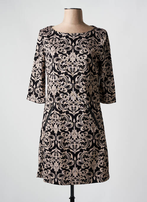 Robe mi-longue noir VEGAS pour femme