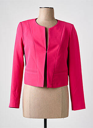 Veste casual col rond rose MODISSIMO femme
