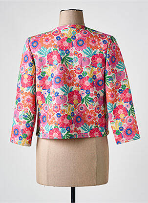 Veste casual col rond rose LE SINGE DE JULIE femme