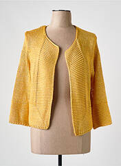 Gilet manches longues jaune TEL'TELLE pour femme seconde vue