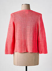 Gilet manches longues rose TEL'TELLE pour femme seconde vue