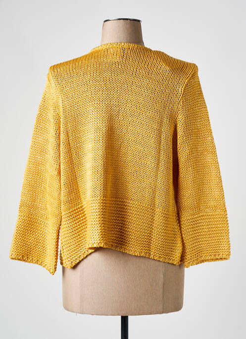 Gilet manches longues jaune TEL'TELLE pour femme