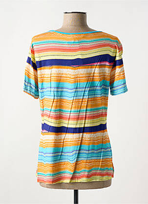 T-shirt stretch manches courtes bleu MERI & ESCA femme