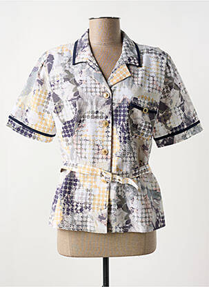 Chemisier manches courtes manches courtes gris GUY DUBOUIS femme