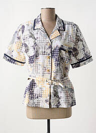 Chemisier manches courtes manches courtes gris GUY DUBOUIS femme