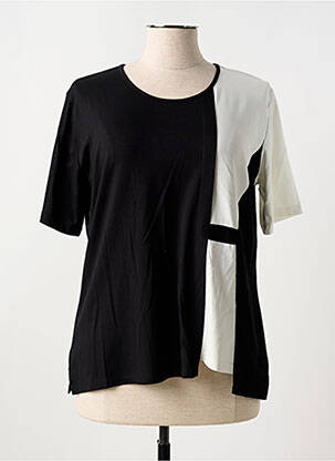 T-shirt manches mi-longues manches courtes noir GUY DUBOUIS femme