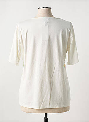 T-shirt stretch manches courtes beige GUY DUBOUIS femme