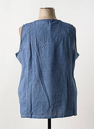 Top stretch sans manche bleu MERI & ESCA femme