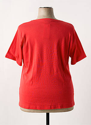 T-shirt stretch manches courtes rouge GUY DUBOUIS femme