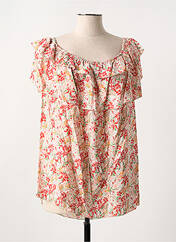 Blouse rouge COULEURS DU TEMPS pour femme seconde vue