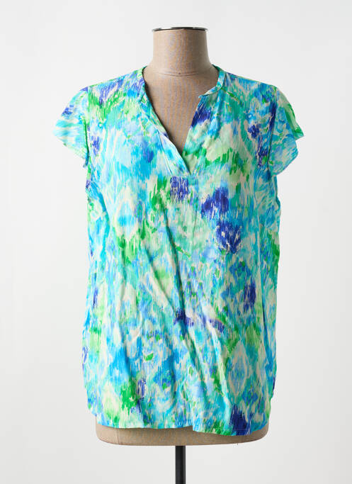 Blouse bleu COULEURS DU TEMPS pour femme