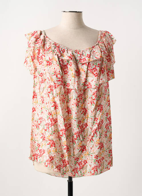 Blouse rouge COULEURS DU TEMPS pour femme