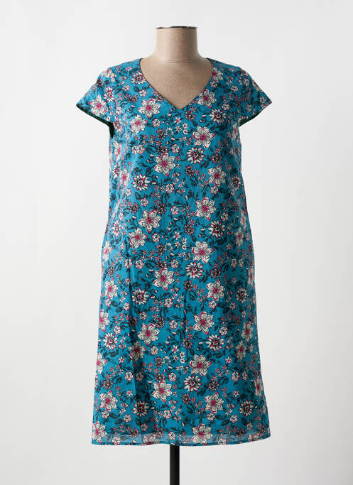 Robe courte bleu GUY DUBOUIS pour femme