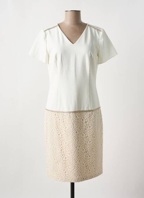 Robe mi-longue beige MERI & ESCA pour femme