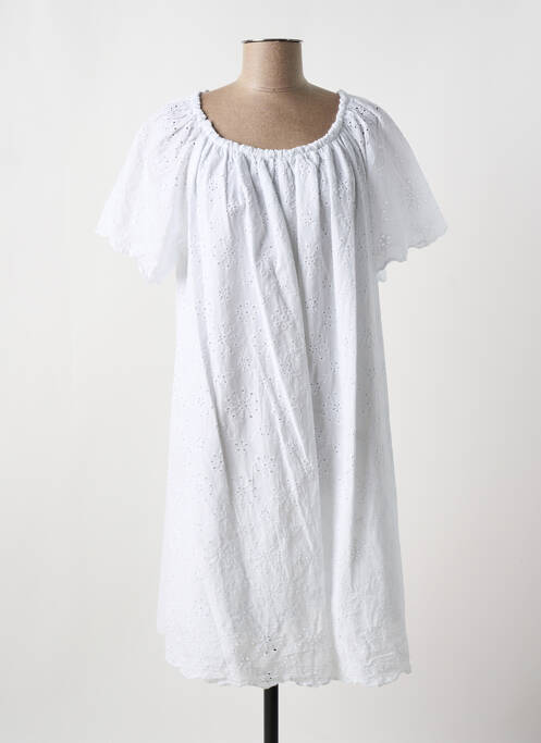 Robe mi-longue blanc MERI & ESCA pour femme
