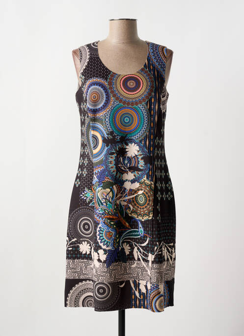 Robe mi-longue noir GUY DUBOUIS pour femme