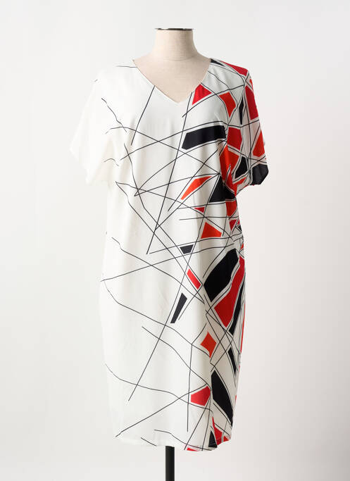 Robe mi-longue rouge GUY DUBOUIS pour femme