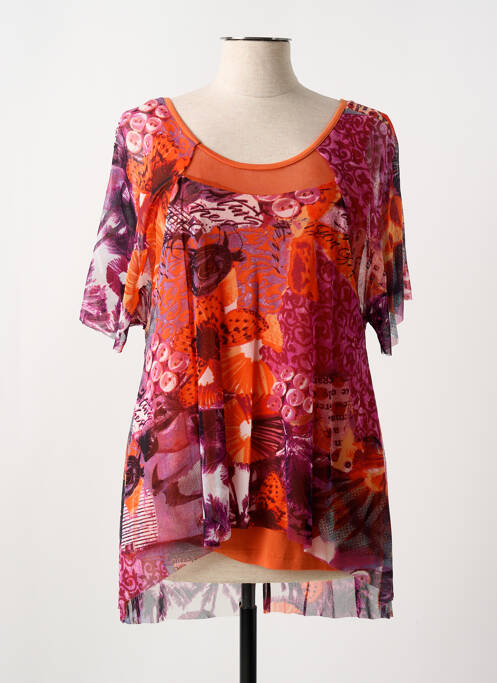 Top orange MERI & ESCA pour femme