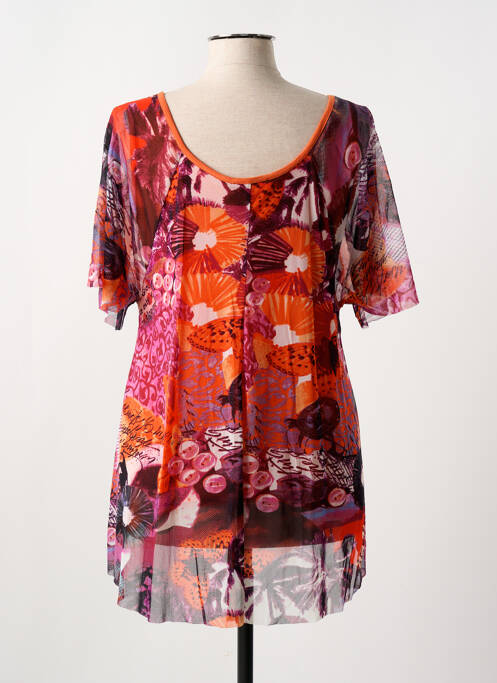 Top orange MERI & ESCA pour femme