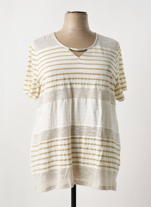 T-shirt beige MERI & ESCA pour femme
