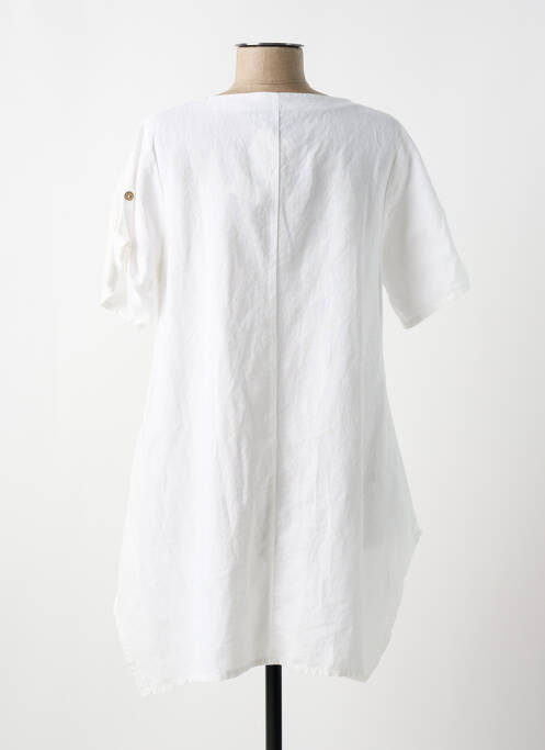 Tunique manches courtes blanc MERI & ESCA pour femme