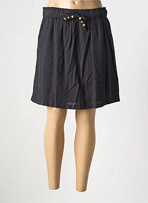 Jupe courte coupe droite noir CAPTAIN TORTUE femme