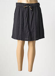 Jupe courte coupe droite noir CAPTAIN TORTUE femme