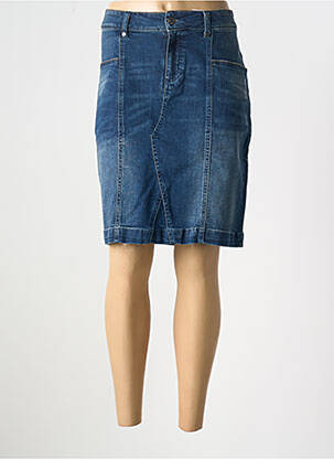 Jupe courte poches bleu CAPTAIN TORTUE femme