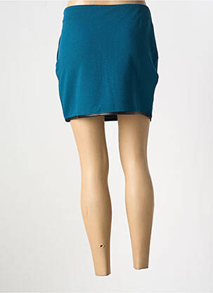 Jupe courte coupe droite bleu CAPTAIN TORTUE femme