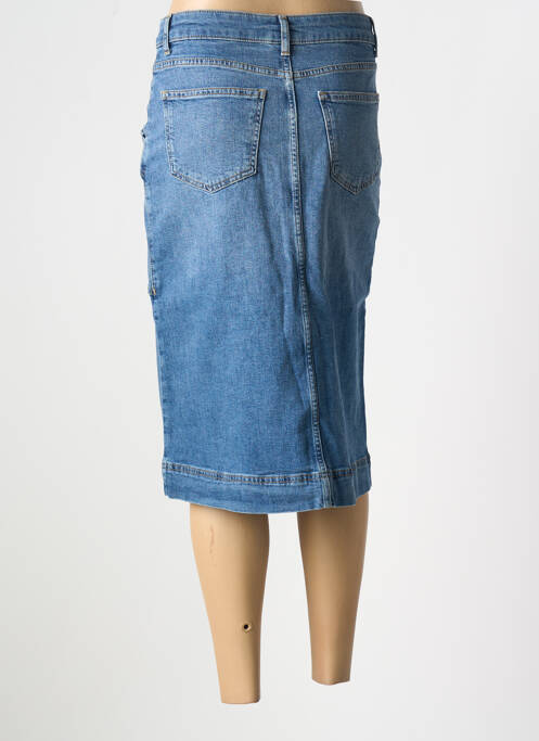 Jupe mi-longue bleu CAPTAIN TORTUE pour femme