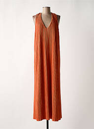 Robe longue sans manche sans manche orange MAISON CAPTAIN femme