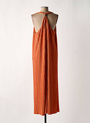 Robe longue sans manche sans manche orange MAISON CAPTAIN femme
