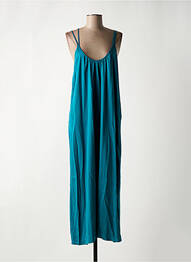 Robe longue coupe fluide fines bretelles bleu MISS BY CAPTAIN TORTUE femme
