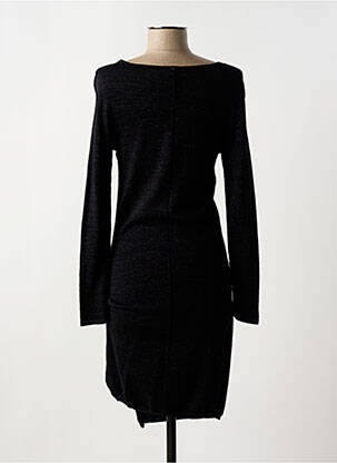 Robe pull coupe cintrée manches longues noir LITTLE MISS BY CAPTAIN TORTUE femme