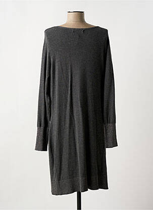 Robe pull col v manches longues gris TREND BY CAPTAIN TORTUE femme