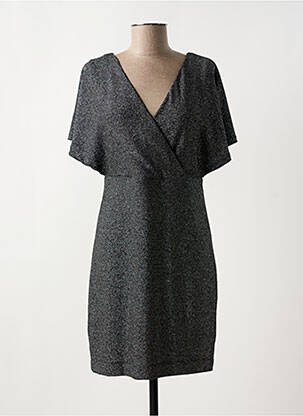 Robe courte manches courtes manches courtes argent CAPTAIN TORTUE femme