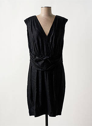 Robe courte sans manche sans manche noir MAISON CAPTAIN femme
