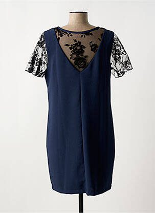 Robe courte manches courtes manches courtes bleu SIGNATURE BY CAPTAIN TORTUE femme