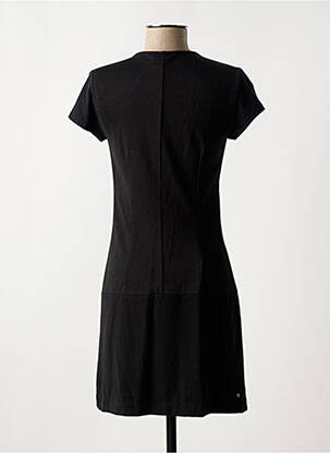 Robe courte manches courtes manches courtes noir MISS CAPTAIN femme