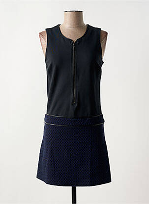 Robe courte sans manche sans manche noir LITTLE MISS BY CAPTAIN TORTUE femme