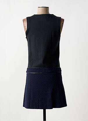 Robe courte sans manche sans manche noir LITTLE MISS BY CAPTAIN TORTUE femme