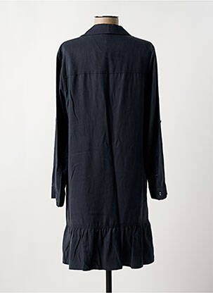Robe courte coupe évasée manches longues bleu CAPTAIN TORTUE femme