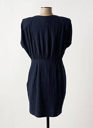 Robe courte manches courtes manches courtes bleu CAPTAIN TORTUE femme